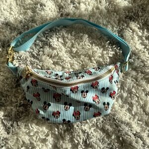 Stoney Clover Lane Mickey & Friends Dynamic Duo Classic Fanny Pack blue